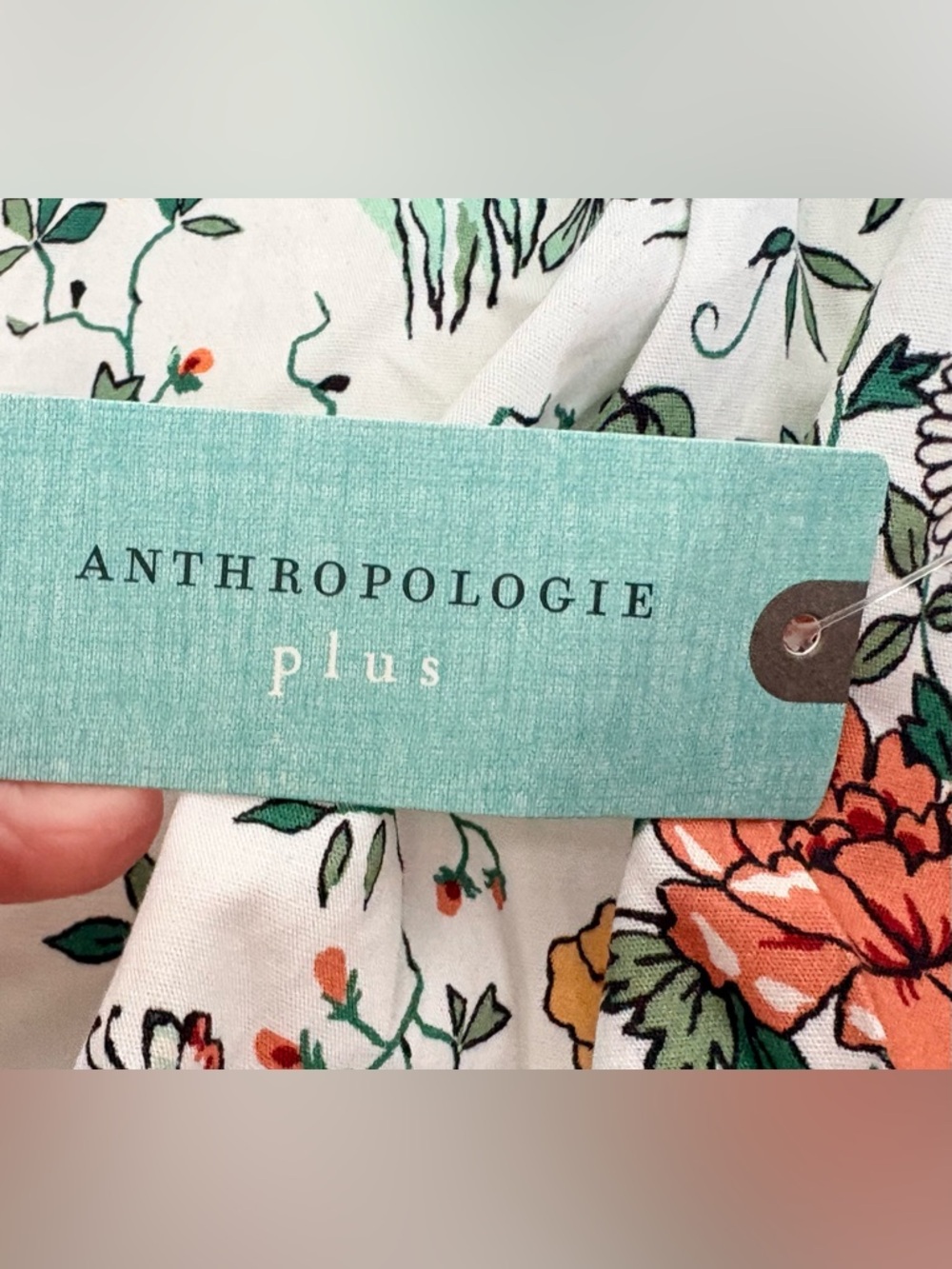 Anthropologie Women’s Dress, Ivory with floral print, size 3X - Picture 6 of 11